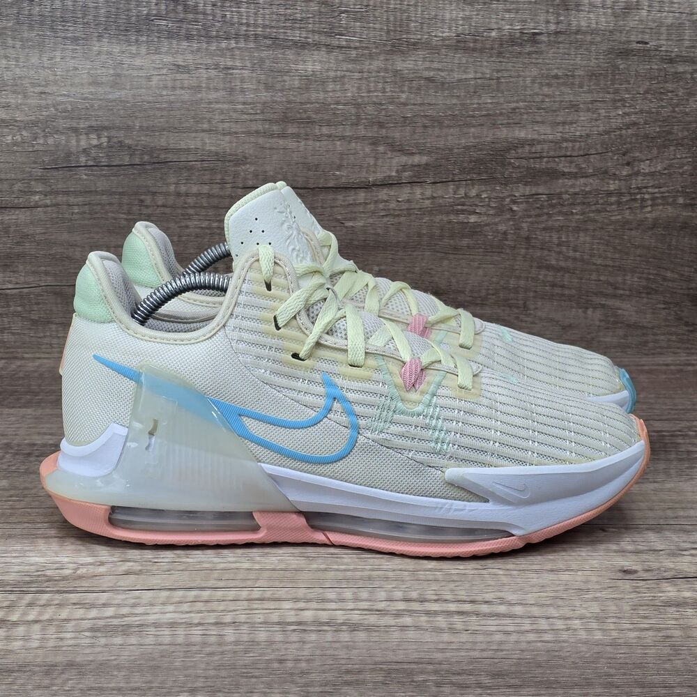 Nike LeBron Witness 6 Easter Men's Size 9.5 Light Yellow Shoes CZ4052-103 READ
